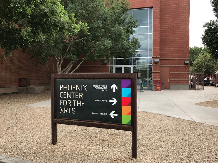 Enter here for the Phoenix Center for the Arts open house. - LYNN TRIMBLE