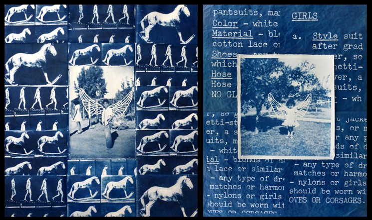 Annie Lopez specializes in cyanotype photography. - ART INTERSECTION