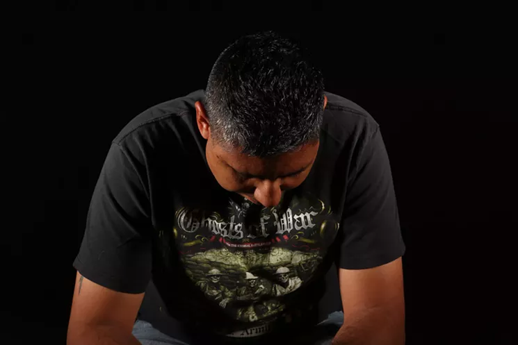 Omar portrait from Christopher Oshana's "Invisible Scar" series exploring veterans and PTSD. - CHRISTOPHER OSHANA
