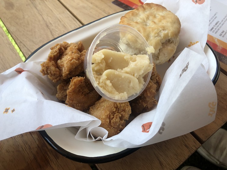Nugs with maple butter and a biscuit from The Hot Chick - CHRIS MALLOY