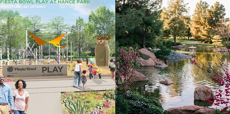 Will a proposed playground area at Phoenix's Hance Park destroy the tranquility of the Japanese Friendship Garden? - PHOENIX PARKS AND RECREATION/HARGREAVES ASSOCIATES AND AIRI KATSUKA