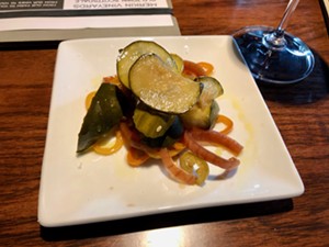The plate of pickles. - LAUREN CUSIMANO