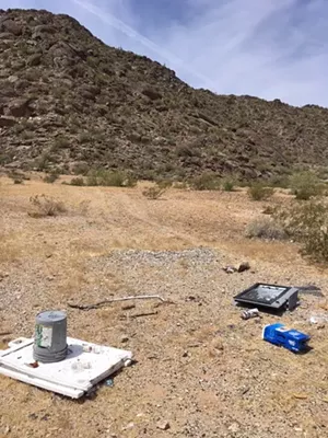 People like to bring out TVs and other old electronics for target practice, Bishop said. - MATT BISHOP