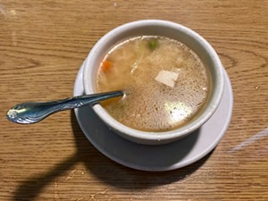 The lunch soup is addictive, vegetarian, and somewhat sweet. - LAUREN CUSIMANO