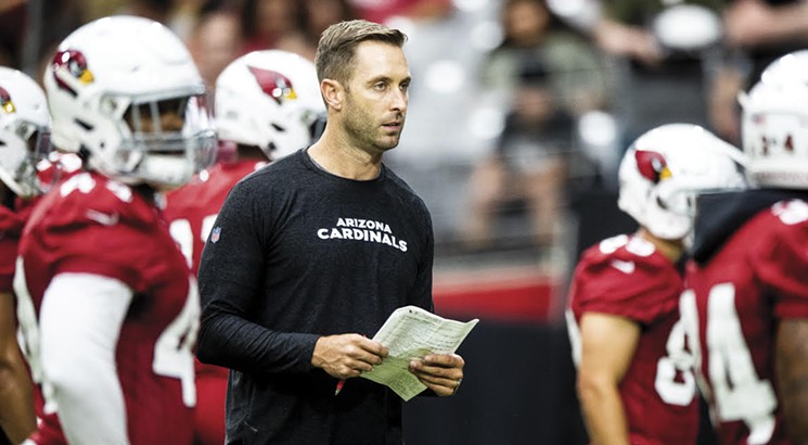 Cardinals new head coach Kliff Kingsbury jumped to the NFL after a losing record in college. - JIM LOUVAU