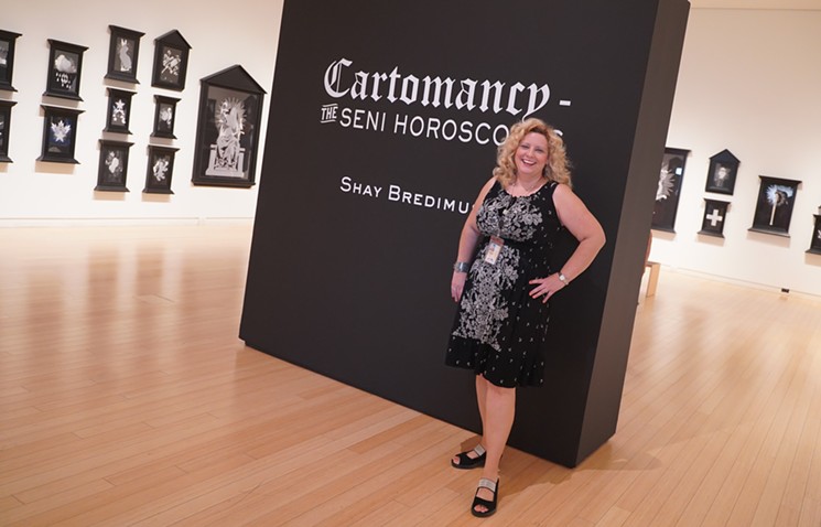 Chief curator Tiffany Fairall inside a gallery at Mesa Contemporary Arts Museum. - LYNN TRIMBLE