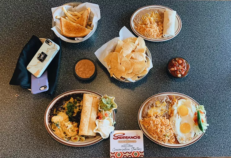 Device-free dinner is from 5 to 9 p.m. each Thursday at all five locations of Serrano's. - SERRANO’S MEXICAN RESTAURANTS