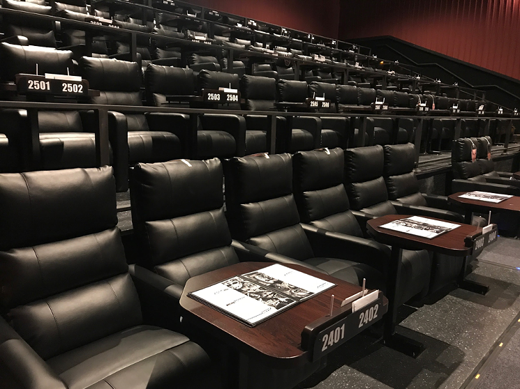 Comfy seating arrangement for the screening of Christine. - LYNN TRIMBLE