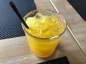 A mango margarita made with habanero-infused tequila. - CHRIS MALLOY