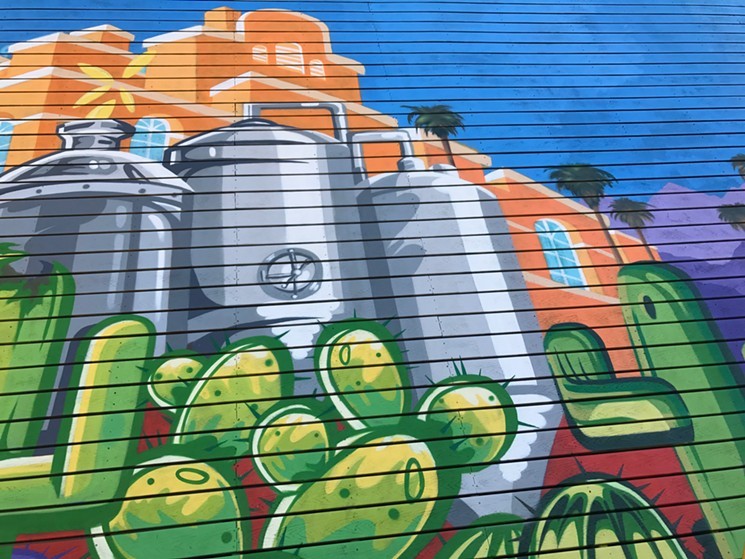Part of Such and Champ Styles' mural for SanTan Brewing. - LYNN TRIMBLE