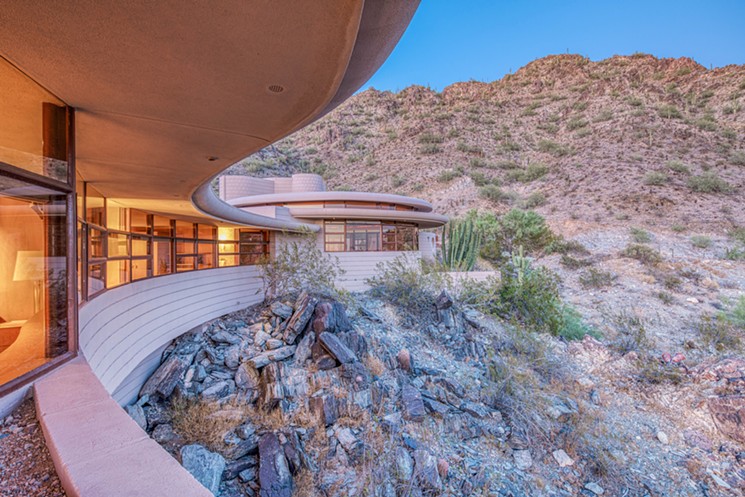 The last house designed by Frank Lloyd Wright will go on the auction block. - THE AGENCY