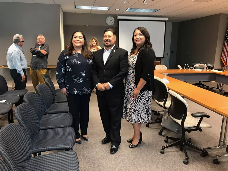 Michael Nowakowski (center) has spearheaded Latino Cultural Center efforts for more than a decade. - LYNN TRIMBLE