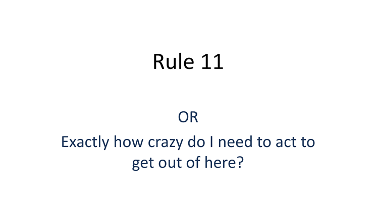 Opening slide of another MCAO presentation on Rule 11 cases, provided to New Times by ACLU Arizona. - HANNAH CRITCHFIELD