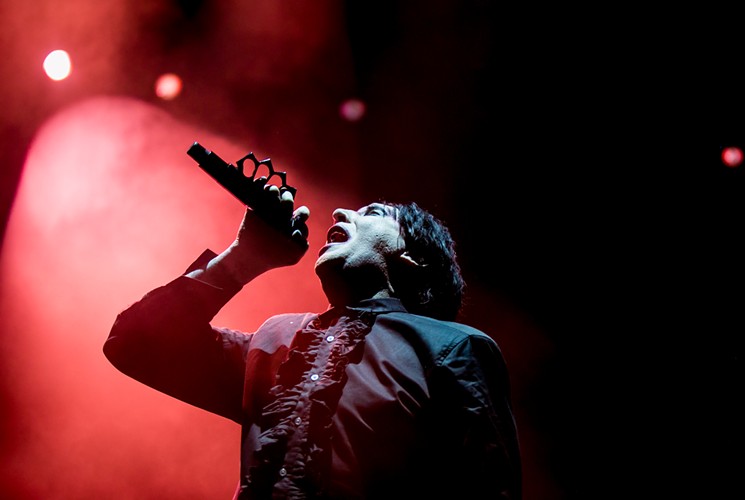 Marilyn Manson's microphone is awesome. - MELISSA FOSSUM