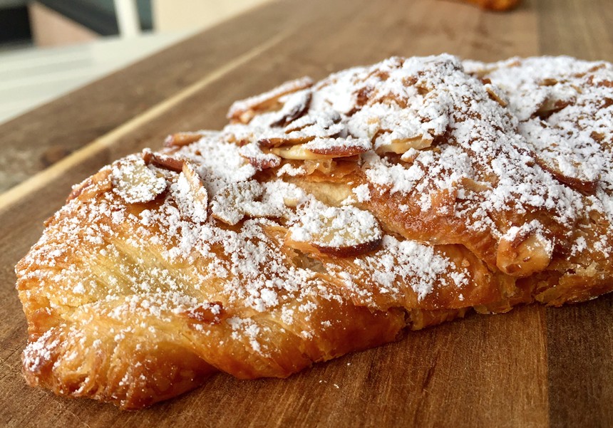 Almond croissant at Lior the Baker.