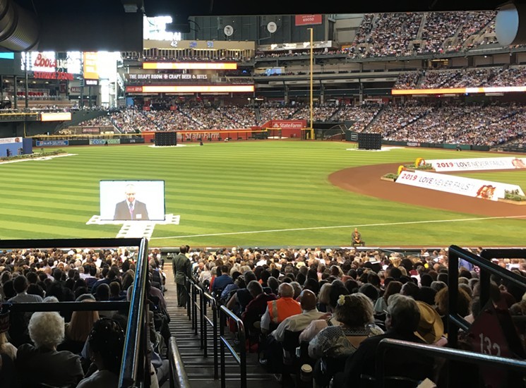 40,000 Jehovah's Witnesses fill the seats of Chase Field on August 9, 2019. - ELIZABETH WHITMAN