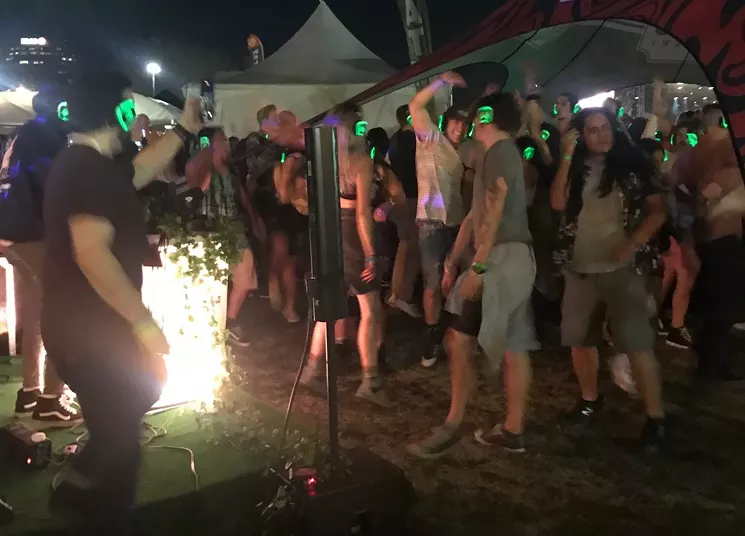 Are they being taken to "Funky Town" or just bouncing to Daft Punk? Only their headphones know for sure. - SERENE DOMINIC