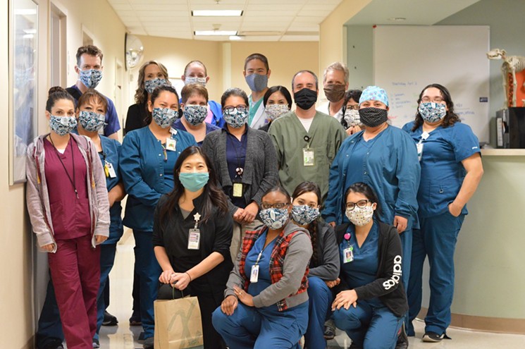 Health care professionals wearing masks made by Mask Phoenix. - BEN WEI VIA FACEBOOK