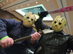 Jason Voorhees cosplayers at a previous Mad Monster Party Arizona. - BENJAMIN LEATHERMAN