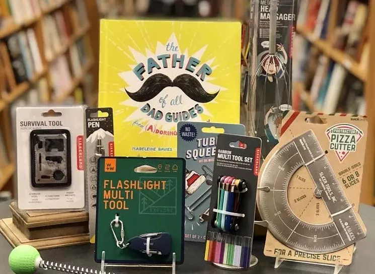 Checking out one of the Father's Day gift packs curated by Changing Hands Bookstore. - CHANGING HANDS BOOKSTORE