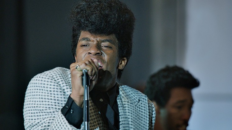 Chadwick Boseman stars as James Brown in Get On Up. - UNIVERSAL PICTURES