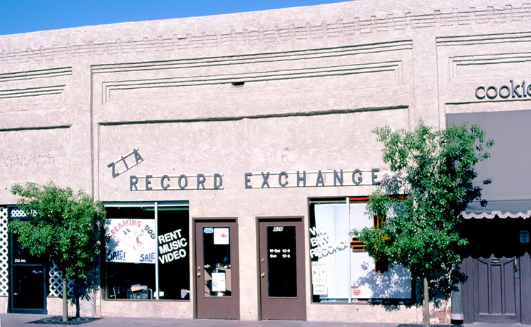 The first Zia Records in Tempe, which opened in 1982 and hosted some of its annual "Screaming Dog" sales. - TEMPE HISTORY MUSEUM