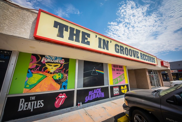 The colorful storefront on The 'In' Groove in Phoenix. - JACOB TYLER DUNN