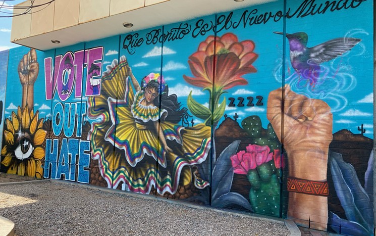 Check out this collaborative mural at The Hive. - LA MORENA