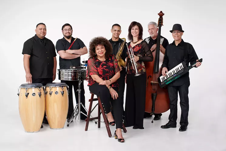 Look for Carmela Ramirez (center), a longtime staple of the Valley jazz scene, in November. - LAKESHORE MUSIC