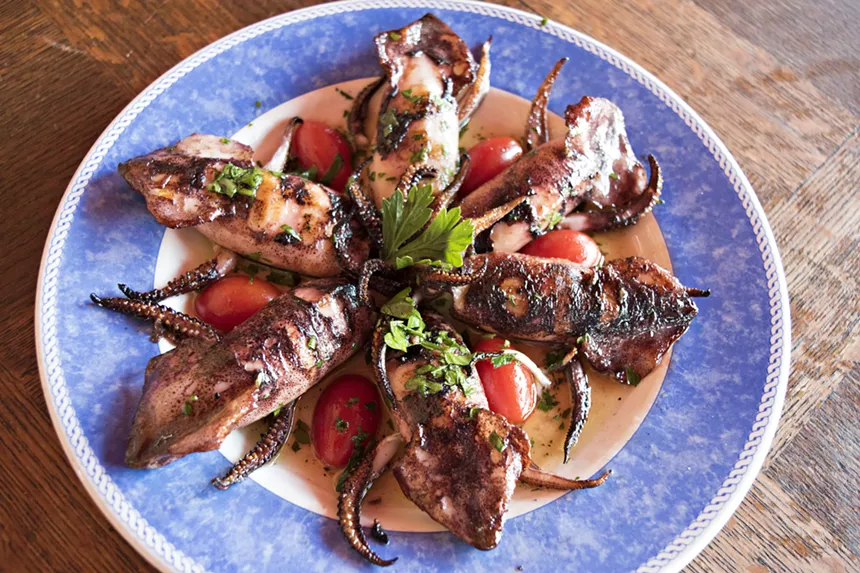 Squid from Andreoli Italian Grocer.