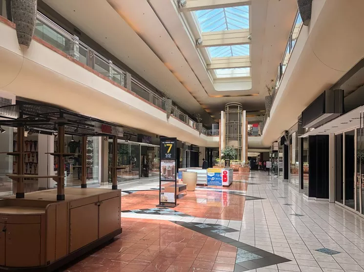 Metrocenter was a ghost town well before it officially closed, as this 2019 photo shows. - ANNSTRACTS.COM