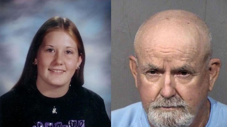 Alissa Turney's school photo (left) and Michael Turney's mugshot. - ABC NEWS