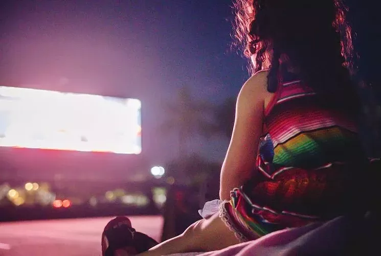 Plenty of people watched movies at WestWorld of Scottsdale in the spring and summer. - STEVE LEVINE ENTERTAINMENT