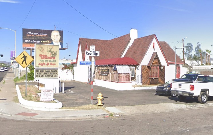 Char's Has the Blues in midtown Phoenix finally found a buyer. - GOOGLE MAPS