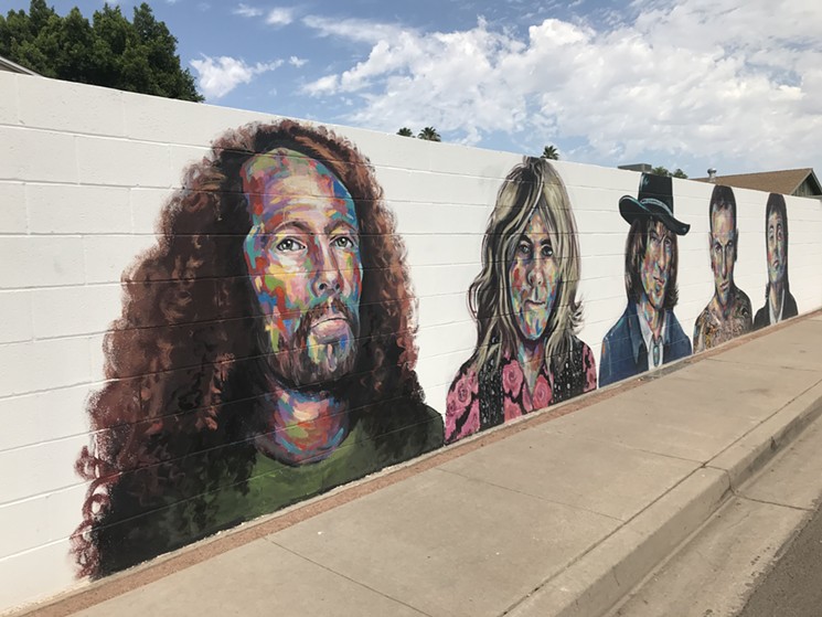 Valley Rockstar Memorial by Gina Ribaudo is located in Tempe. - LYNN TRIMBLE