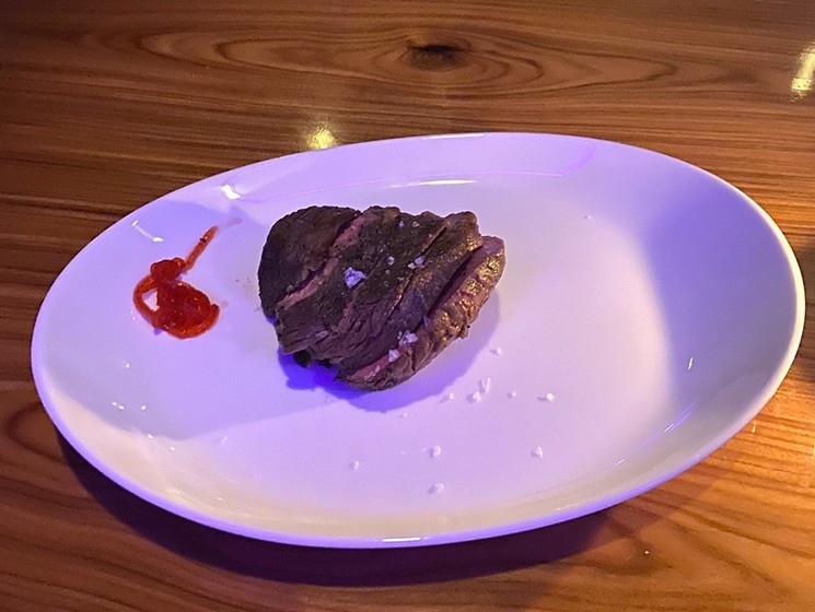 We had no gripes about STK's six-ounce filet, except for the presentation. - NATASHA YEE