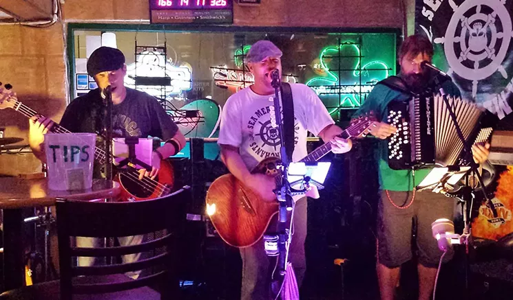 Local Celtic-punk band The Sea Merchants play at Seamus McCaffrey’s. - COURTESY OF THE SEA MERCHANTS