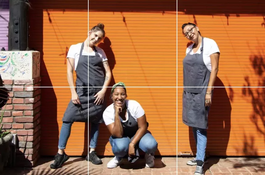 The team, from left to right: Jessica Marzonie, Jasmin Smith, and Lataunya Benally. - MELINDA JANE MYERS