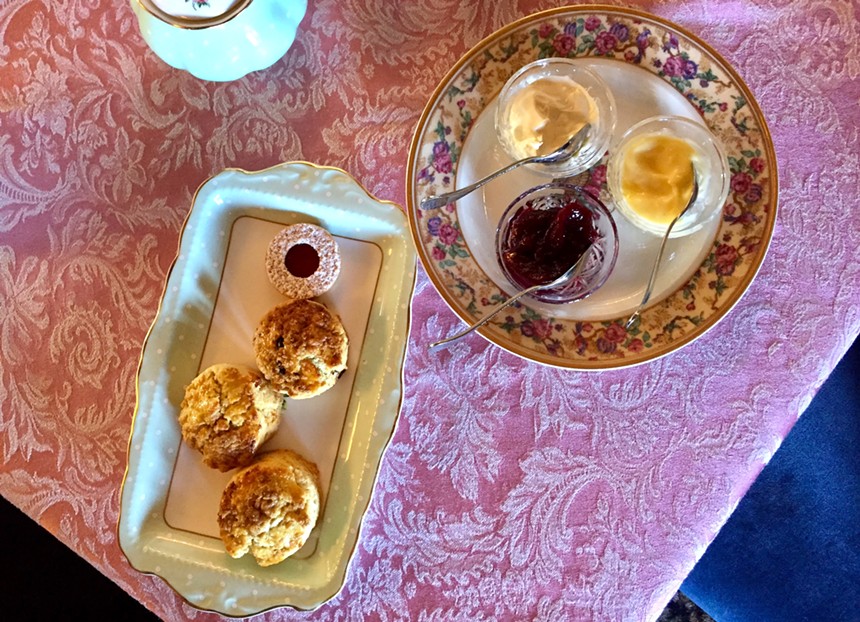Top your scones with preserves, lemon curd and clotted cream. - ALLISON YOUNG