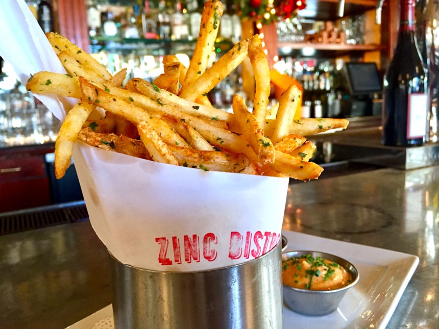 Zinc Bistro's shoestring frites are bougie! - ALLISON YOUNG