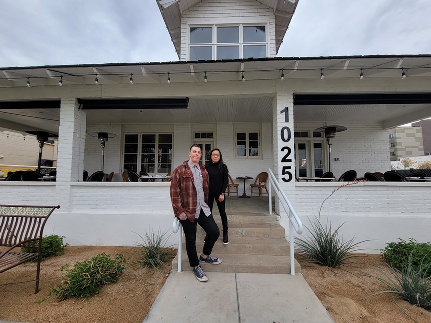 Esther Noh and TJ Culp's new restaurant, Sottise, is located inside a historic home just north of Roosevelt Row. - NATALIA ANKIEWICZ