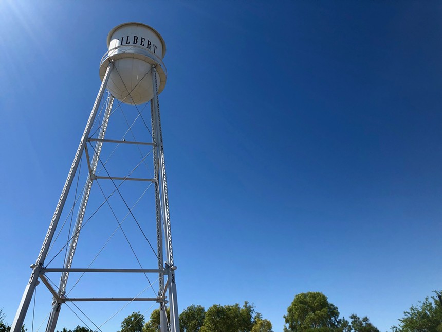 The iconic Gilbert water tower. - LAUREN CUSIMANO