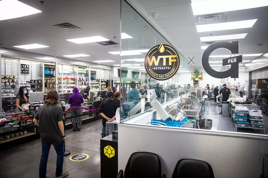 The Mint Dispensary on Priest Drive at Baseline Road: Mint Cannabis and Copperstate Farms are two local companies that have backed a number of social equity applicants. - JACOB TYLER DUNN