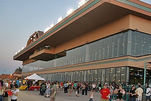 The grandstand at Phoenix Greyhound Park in 2008. - PHOENIX NEW TIMES ARCHIVES