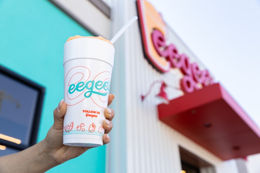 The new eegee's in Gilbert is open from 10:30 a.m. to 9 p.m. Monday through Friday. The drive-thru is open until 10. - EEGEE'S