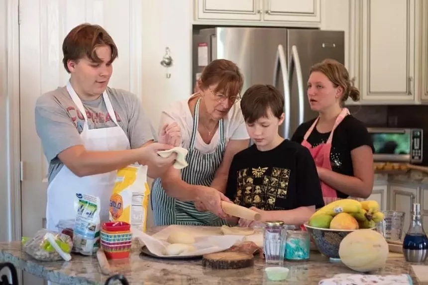 The sensory cooking program teaches cooking skills to children with autism