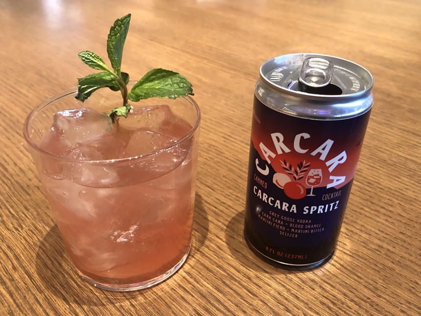 Carcara has its own canned cocktail. - JENNIFER GOLDBERG