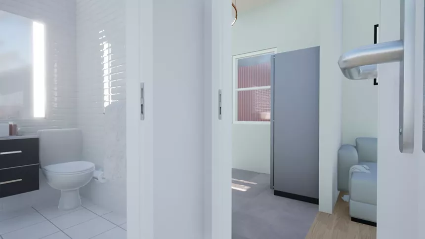 The company is under contract to deliver using a truck an entire apartment complex made of old shipping containers to the 900 block of East Jones Avenue in Phoenix by the end of May. - CROSTHWAITE CUSTOM CONSTRUCTION