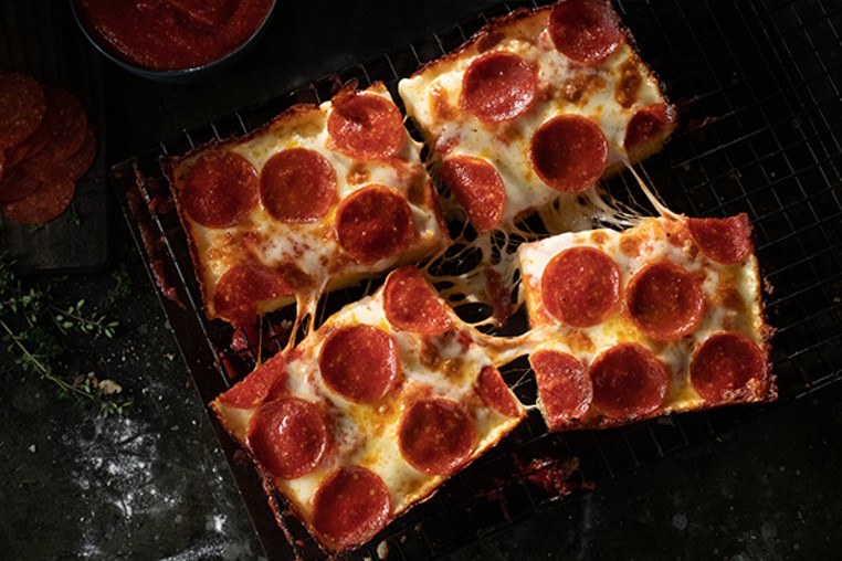 Every slice is a corner slice at Jet's Pizza. - JET'S PIZZA