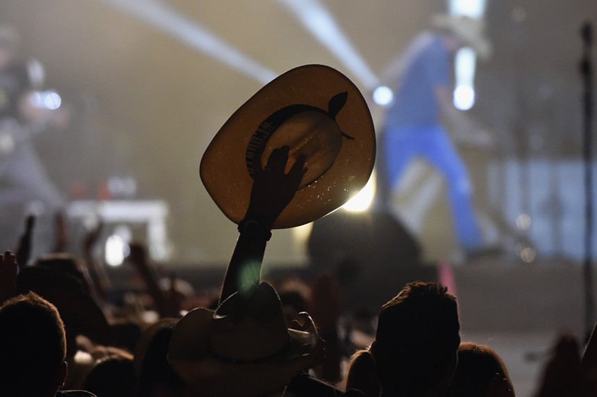 Spotted in the crowd at last year's festival. - COUNTRY THUNDER